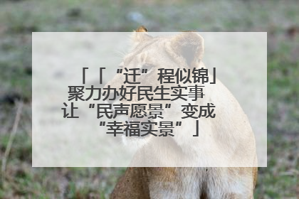 「“迁”程似锦」聚力办好民生实事 让“民声愿景”变成“幸福实景”