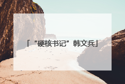 “硬核书记”韩文兵