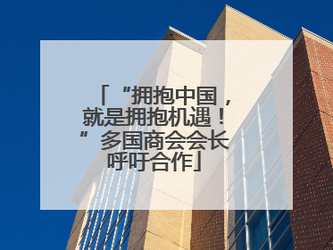 “拥抱中国，就是拥抱机遇！”多国商会会长呼吁合作