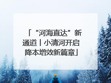 “河海直达”新通道丨小清河开启降本增效新篇章