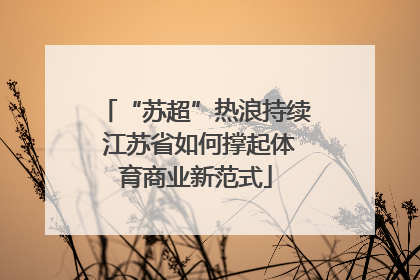 “苏超”热浪持续 江苏省如何撑起体育商业新范式