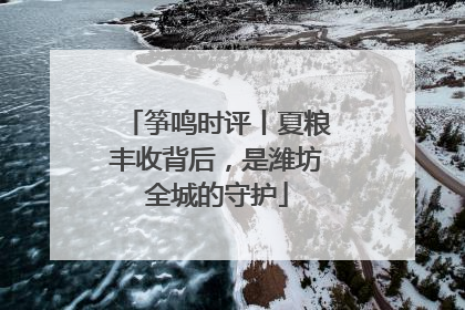 筝鸣时评丨夏粮丰收背后，是潍坊全城的守护