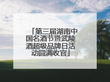 第三届湖南中国名酒节暨武陵酒超级品牌日活动圆满收官