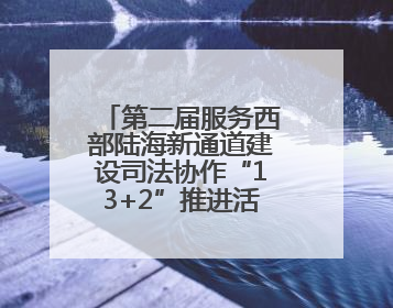 第二届服务西部陆海新通道建设司法协作“13+2”推进活动在南宁举办