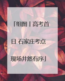 组图丨高考首日 石家庄考点现场井然有序