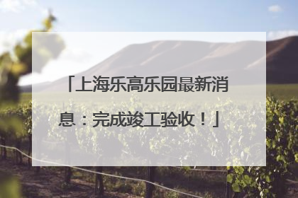 上海乐高乐园最新消息：完成竣工验收！