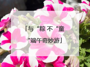 与“粽 不“童“端午奇妙游