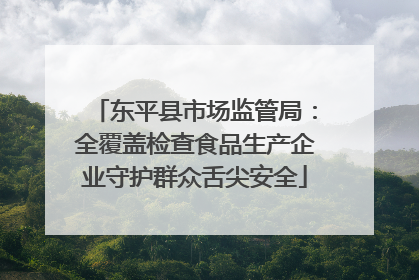 东平县市场监管局：全覆盖检查食品生产企业守护群众舌尖安全