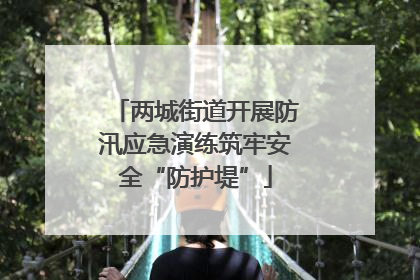 两城街道开展防汛应急演练筑牢安全“防护堤”