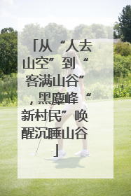 从“人去山空”到“客满山谷”，黑麋峰“新村民”唤醒沉睡山谷