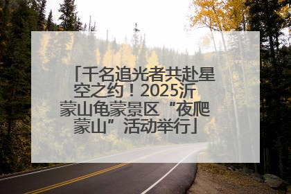 千名追光者共赴星空之约！2025沂蒙山龟蒙景区“夜爬蒙山”活动举行