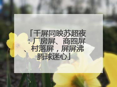 千屏同映苏超夜：厂房屏、商圈屏、村落屏，屏屏沸腾球迷心