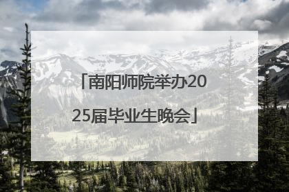 南阳师院举办2025届毕业生晚会