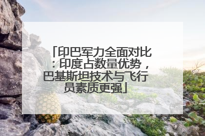 印巴军力全面对比：印度占数量优势，巴基斯坦技术与飞行员素质更强