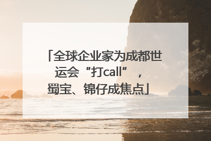 全球企业家为成都世运会“打call”，蜀宝、锦仔成焦点