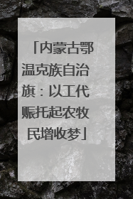 内蒙古鄂温克族自治旗：以工代赈托起农牧民增收梦
