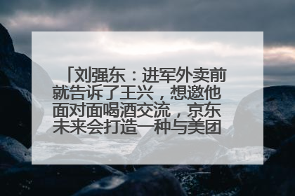 刘强东：进军外卖前就告诉了王兴，想邀他面对面喝酒交流，京东未来会打造一种与美团不同的商业模式