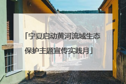宁夏启动黄河流域生态保护主题宣传实践月