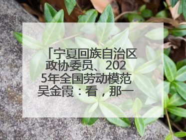 宁夏回族自治区政协委员、2025年全国劳动模范吴金霞：看，那一片金色的霞光