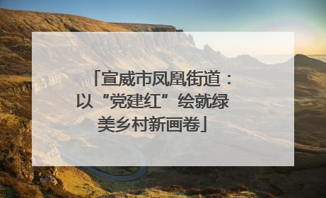 宣威市凤凰街道：以“党建红”绘就绿美乡村新画卷
