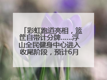 彩虹跑道亮相，篮筐自带计分牌……浮山全民健身中心进入收尾阶段，预计6月30日试运营