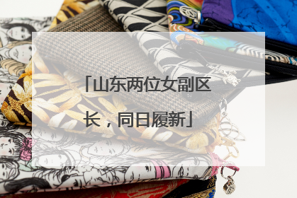 山东两位女副区长，同日履新