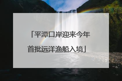 平潭口岸迎来今年首批远洋渔船入境