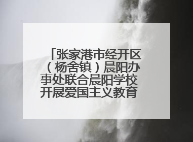 张家港市经开区（杨舍镇）晨阳办事处联合晨阳学校开展爱国主义教育主题升旗活动