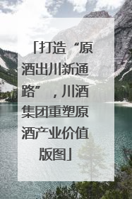 打造“原酒出川新通路”，川酒集团重塑原酒产业价值版图