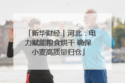 新华财经｜河北：电力赋能粮食烘干 确保小麦高质量归仓