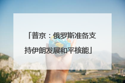 普京：俄罗斯准备支持伊朗发展和平核能