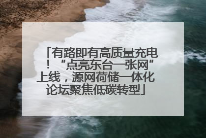 有路即有高质量充电！“点亮东台一张网”上线，源网荷储一体化论坛聚焦低碳转型