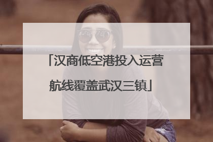 汉商低空港投入运营 航线覆盖武汉三镇