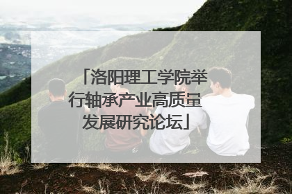 洛阳理工学院举行轴承产业高质量发展研究论坛