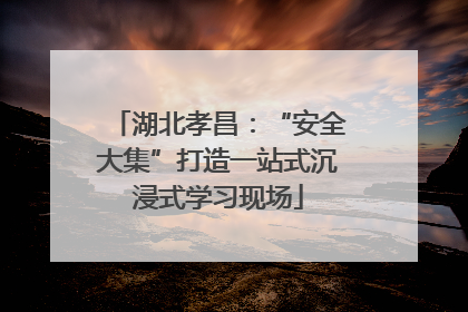 湖北孝昌：“安全大集”打造一站式沉浸式学习现场