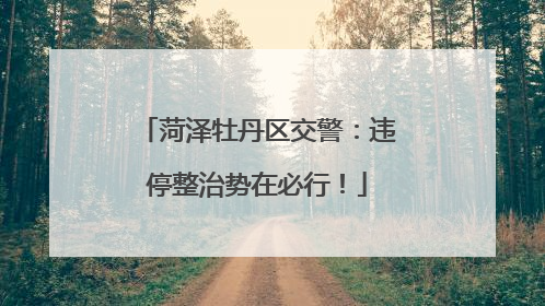 菏泽牡丹区交警：违停整治势在必行！