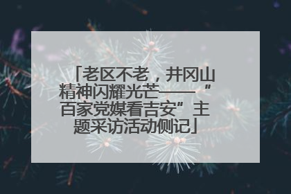 老区不老，井冈山精神闪耀光芒——“百家党媒看吉安”主题采访活动侧记