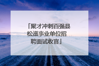 聚才冲刺百强县 松滋事业单位招聘面试收官
