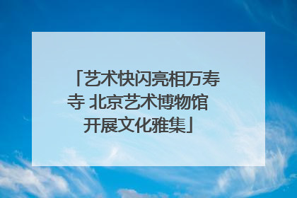 艺术快闪亮相万寿寺 北京艺术博物馆开展文化雅集