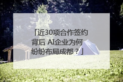近30项合作签约背后 AI企业为何纷纷布局成都？