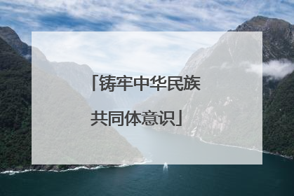 铸牢中华民族共同体意识