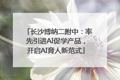 长沙博纳二附中：率先引进AI促学产品，开启AI育人新范式