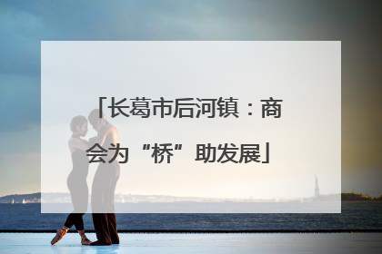 长葛市后河镇：商会为“桥”助发展
