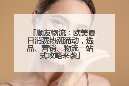 顺友物流：欧美夏日消费热潮涌动，选品、营销、物流一站式攻略来袭