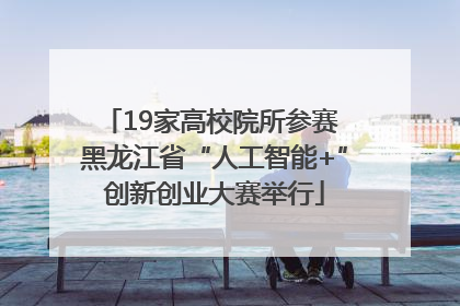 19家高校院所参赛 黑龙江省“人工智能+”创新创业大赛举行