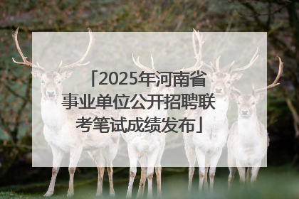 2025年河南省事业单位公开招聘联考笔试成绩发布