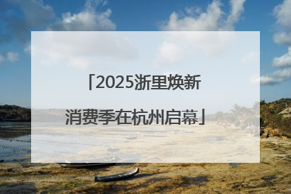 2025浙里焕新消费季在杭州启幕